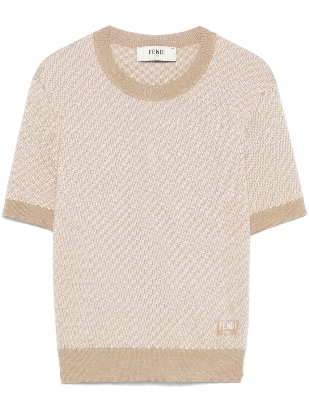 Fendi Sweaters Beige Silk Wool Polyamide