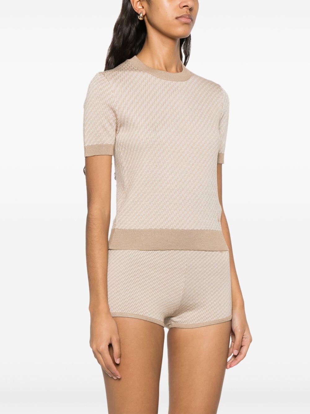 Fendi Sweaters Beige Silk Wool Polyamide