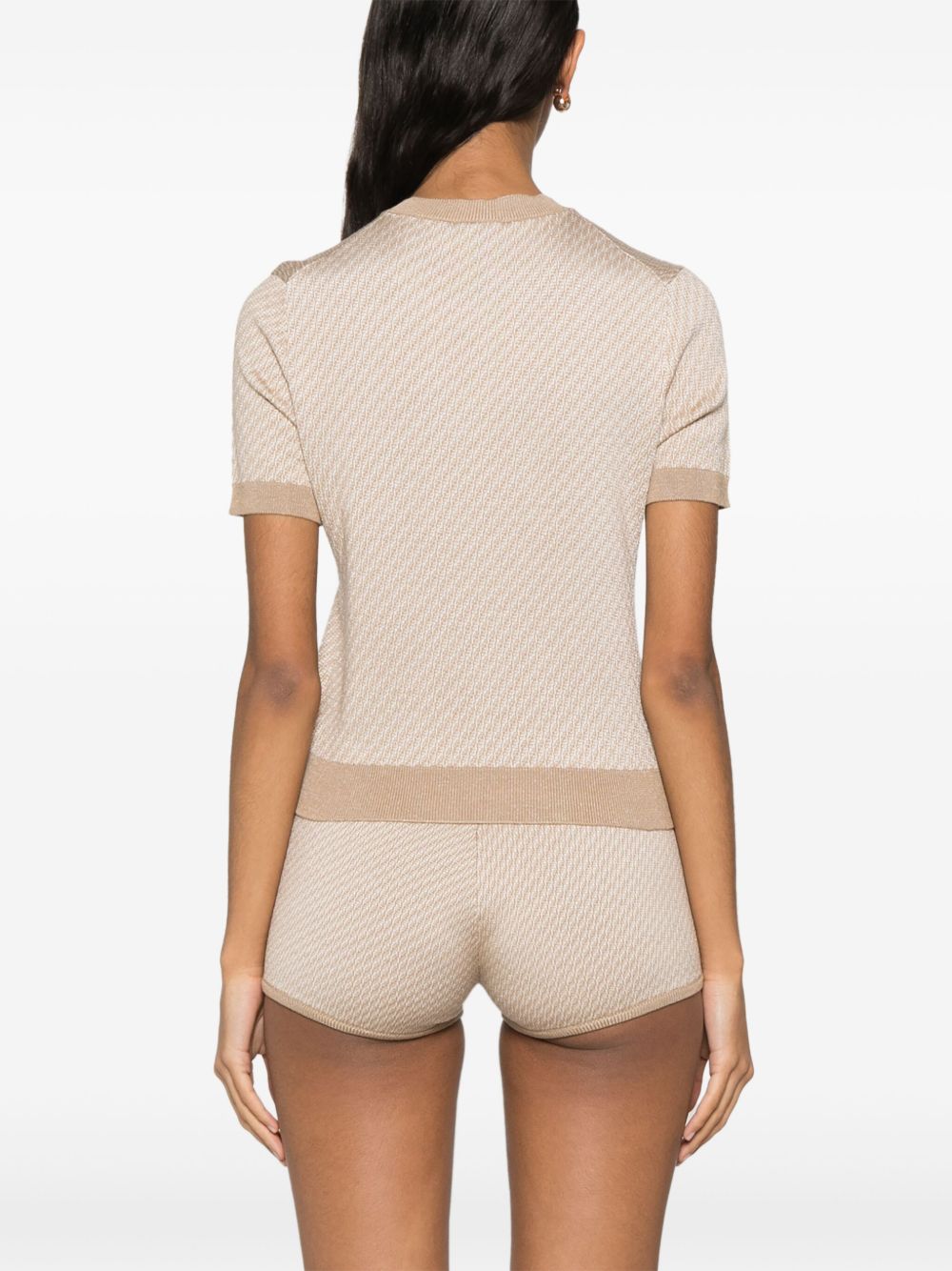 Fendi Sweaters Beige Silk Wool Polyamide