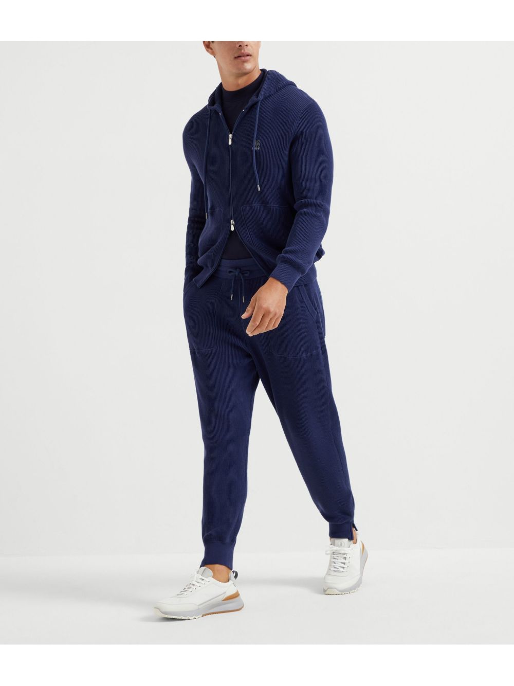 Brunello Cucinelli Trousers Blu Cotton