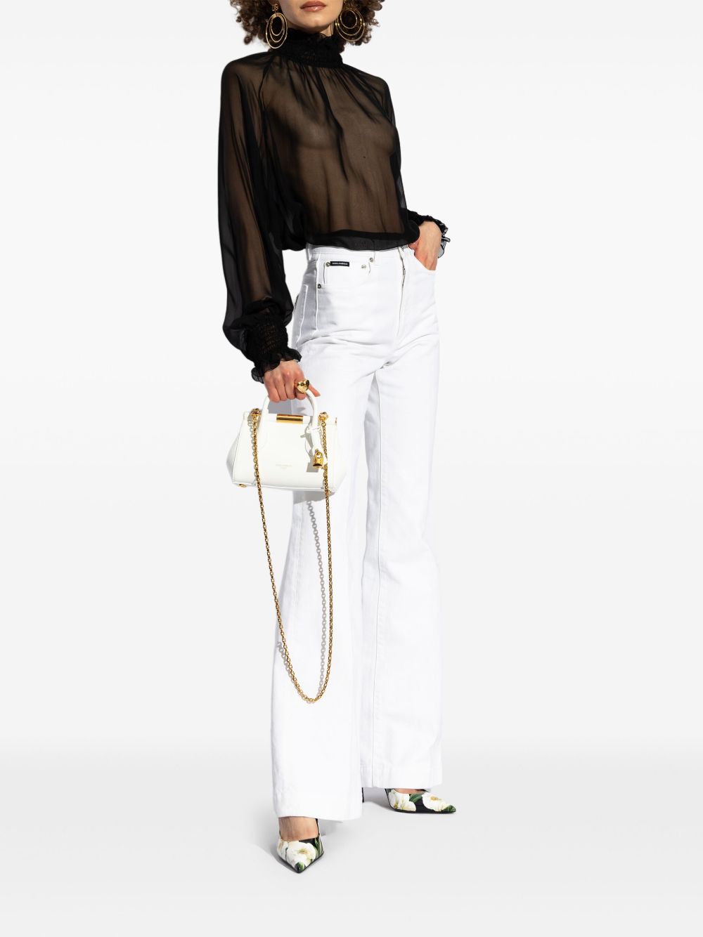 Dolce & Gabbana With Heel Black Leather