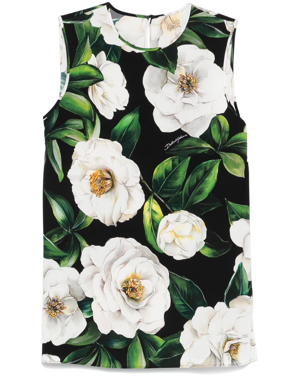 Dolce & Gabbana Top Black Silk Elastane