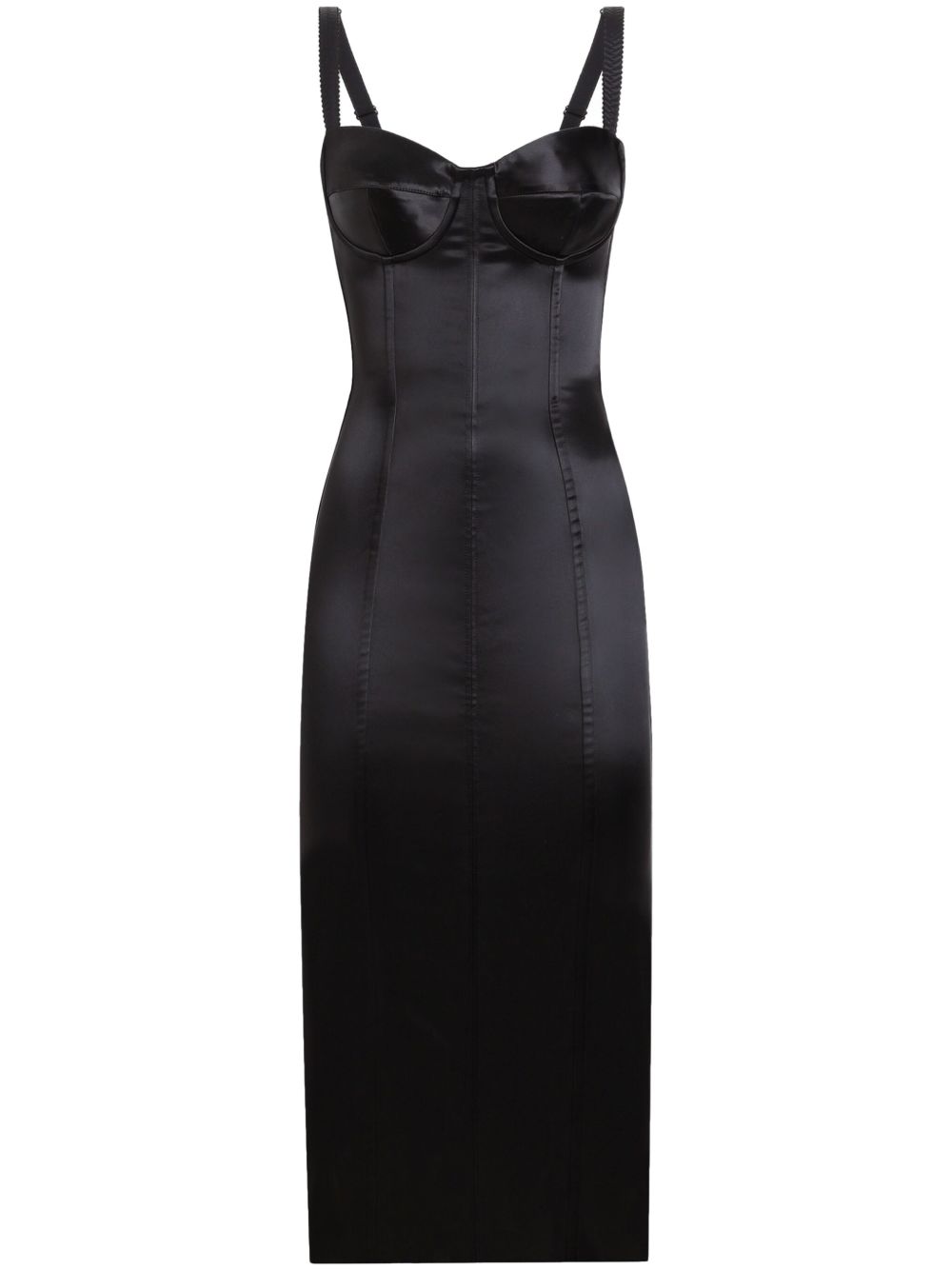 Dolce & Gabbana Dresses Black Acetate Nylon Elastane Silk
