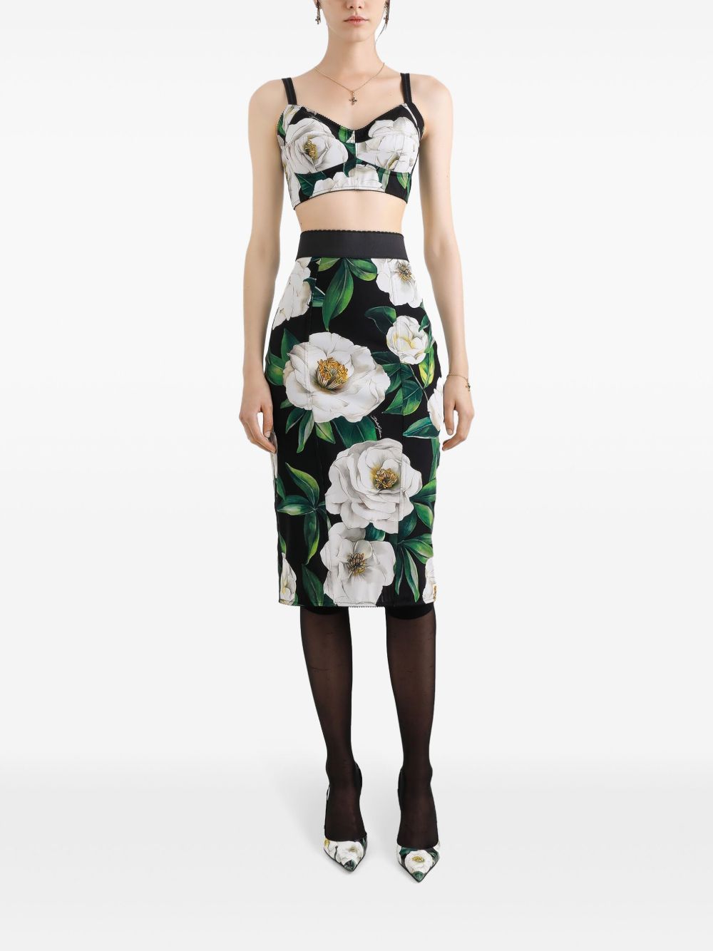 Dolce & Gabbana Skirts Black Nylon Elastane