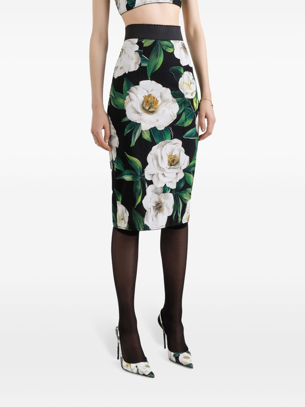 Dolce & Gabbana Skirts Black Nylon Elastane