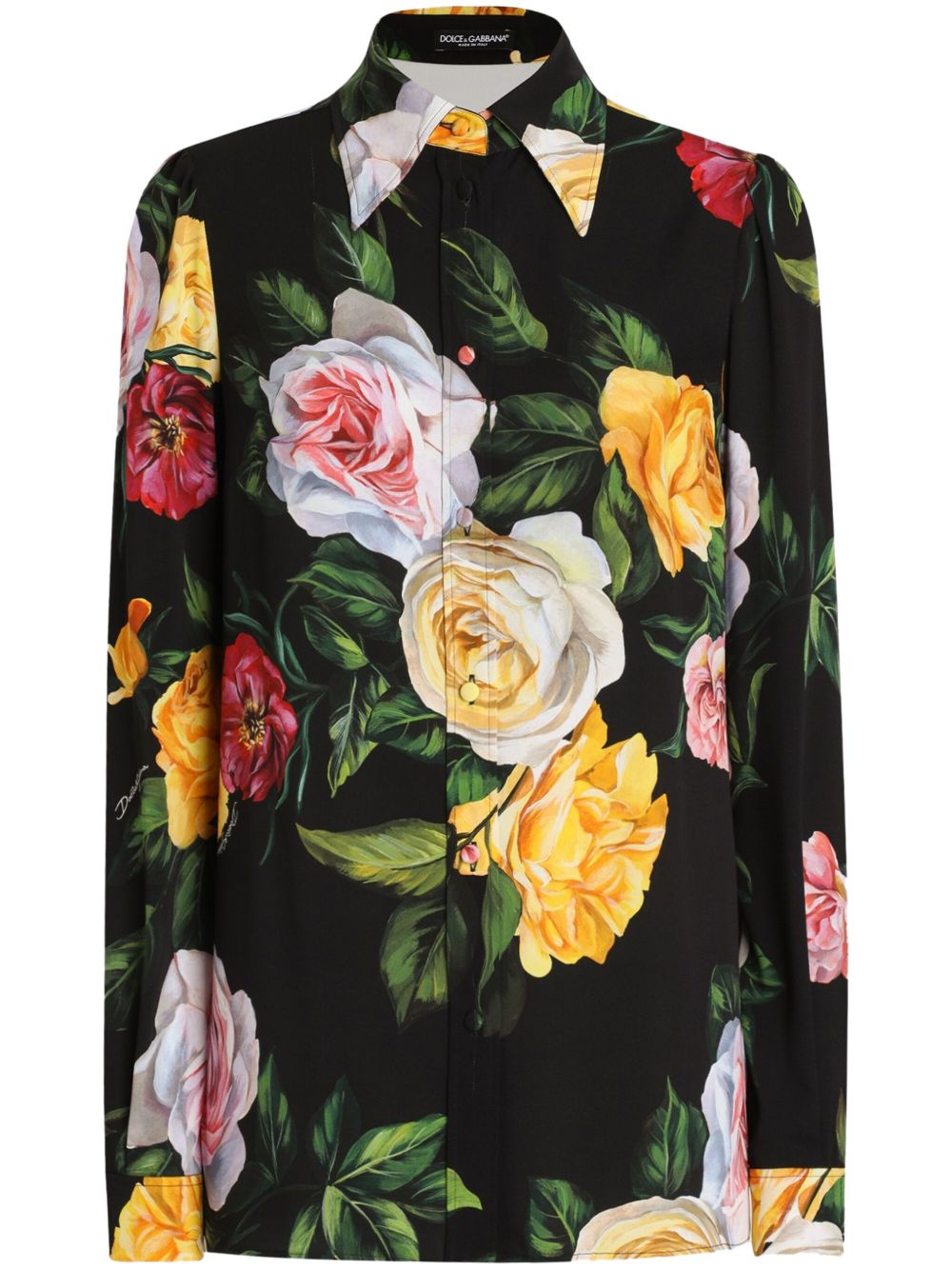 Dolce & Gabbana Shirts Black Silk