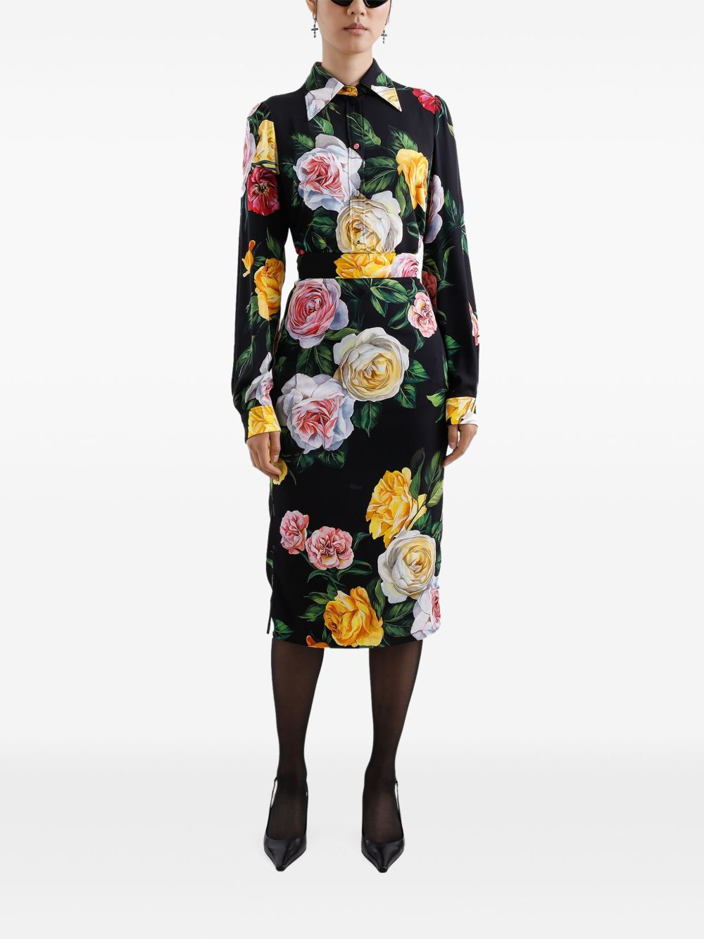 Dolce & Gabbana Shirts Black Silk