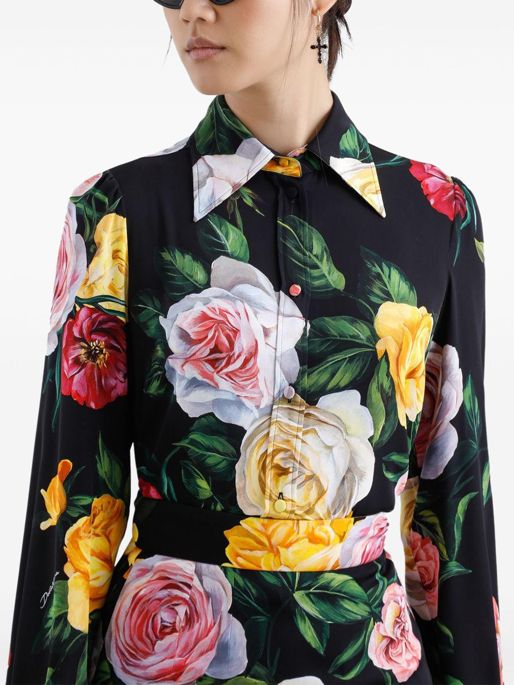Dolce & Gabbana Shirts Black Silk