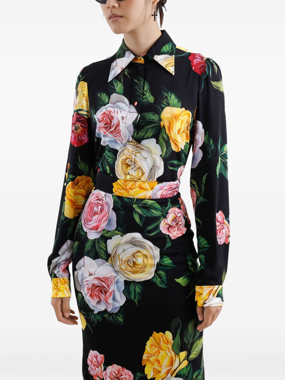 Dolce & Gabbana Shirts Black Silk
