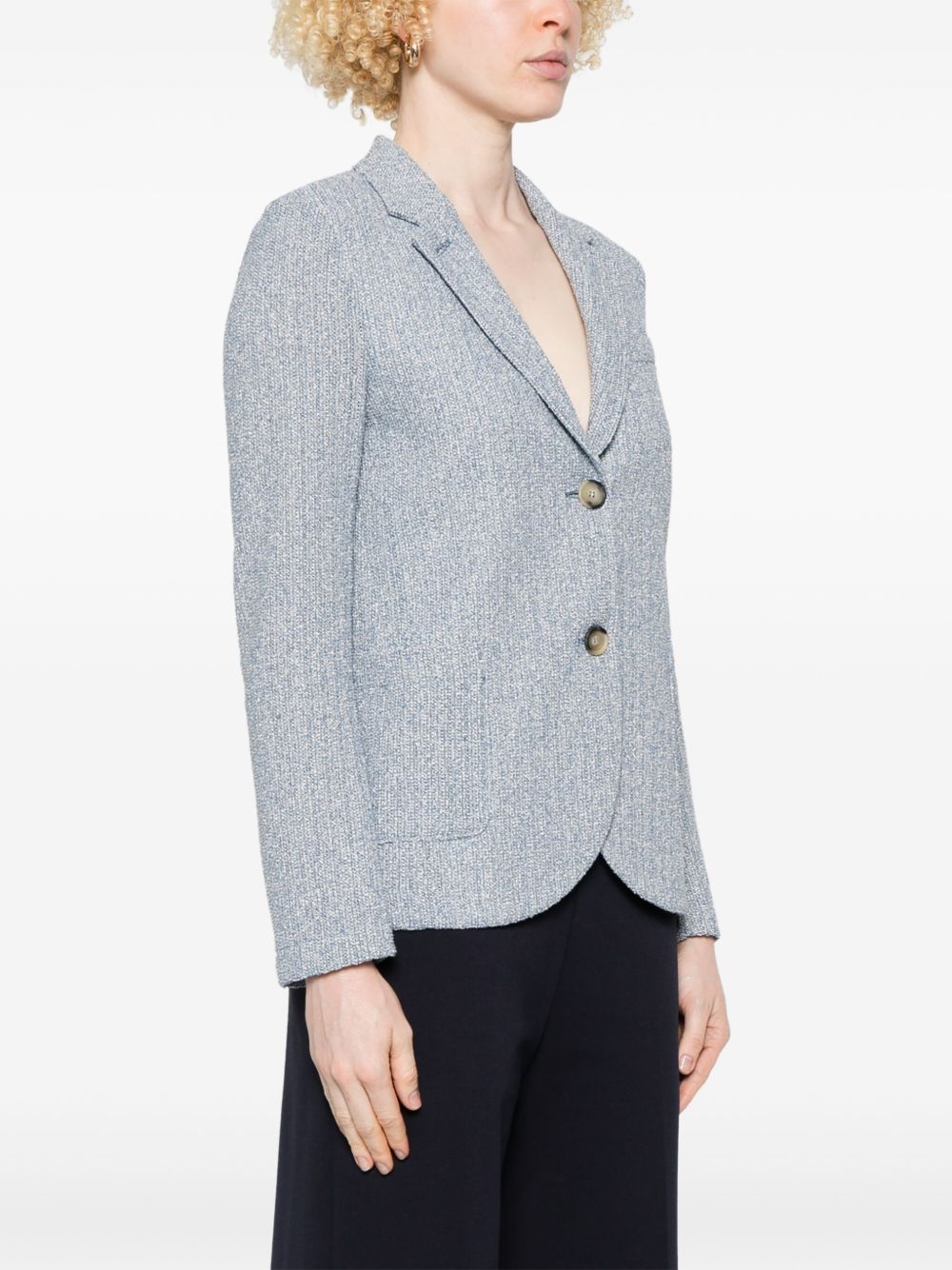Harris Wharf London Jackets Clear Blue Cotton
