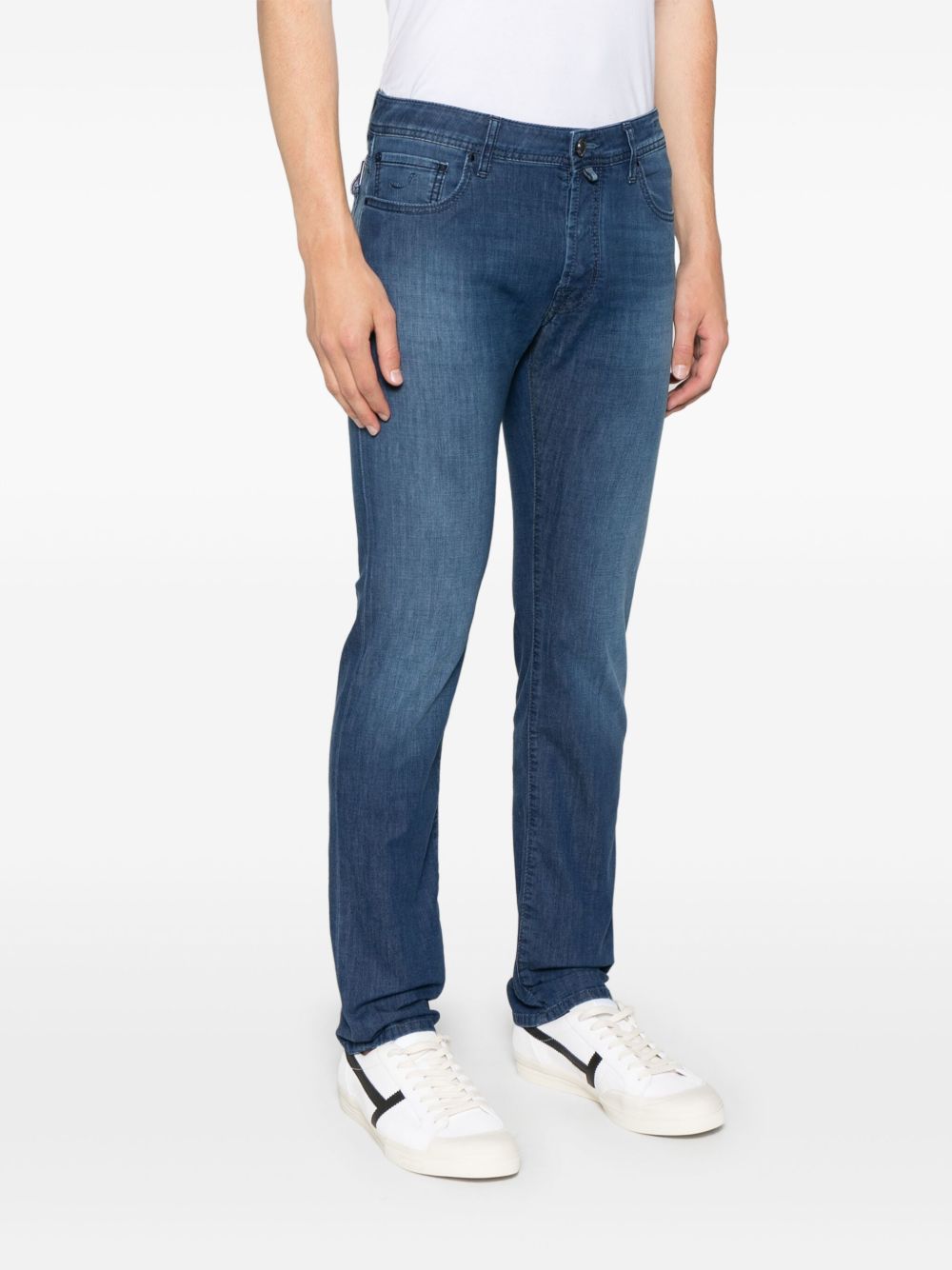 Jacob Cohen Jeans Blue Cotton Viscose Polyester