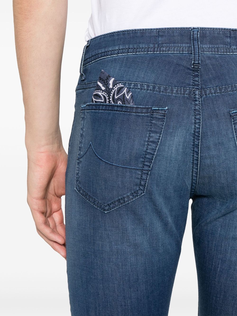 Jacob Cohen Jeans Blue Cotton Viscose Polyester