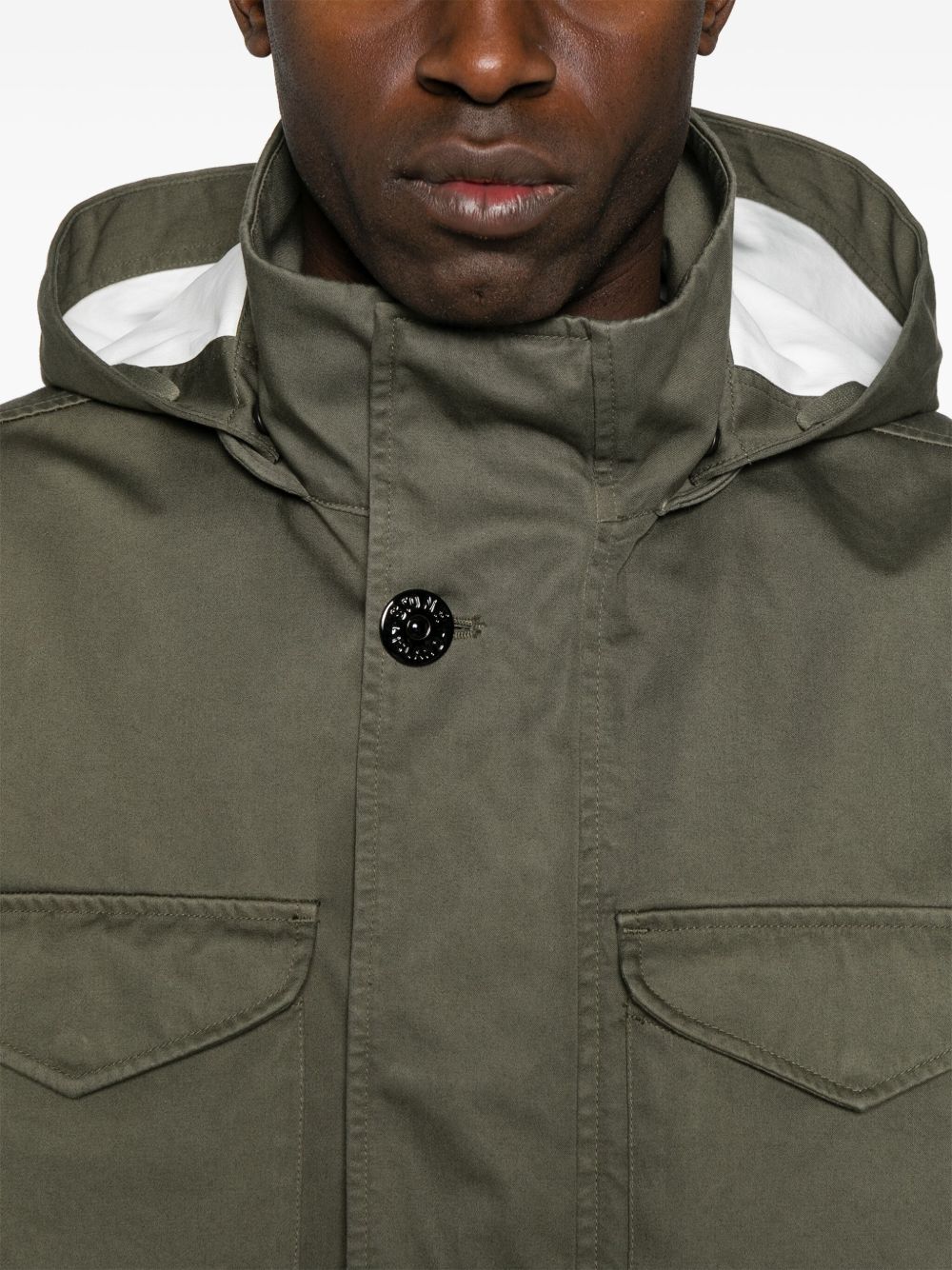Stone Island Jackets Green Cotton