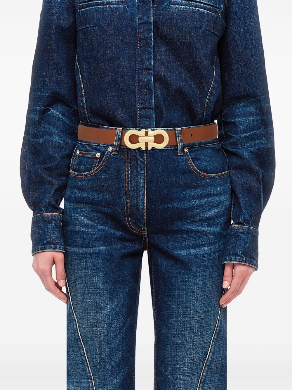 Ferragamo Belts Leather Brown Outer: Calf
