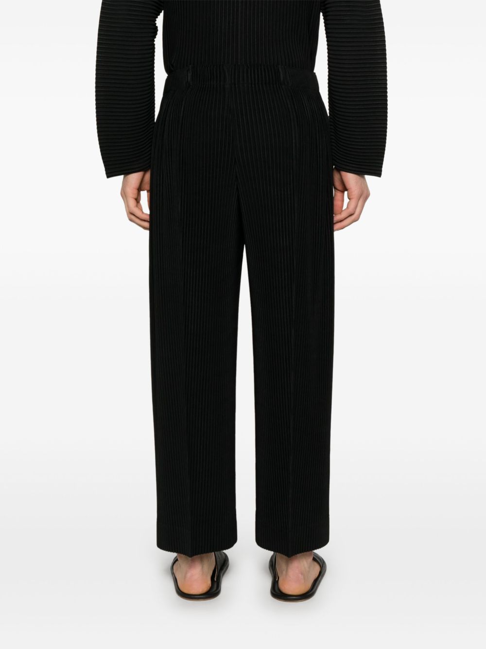 Homme Plisse Issey Miyake Trousers Black Polyester