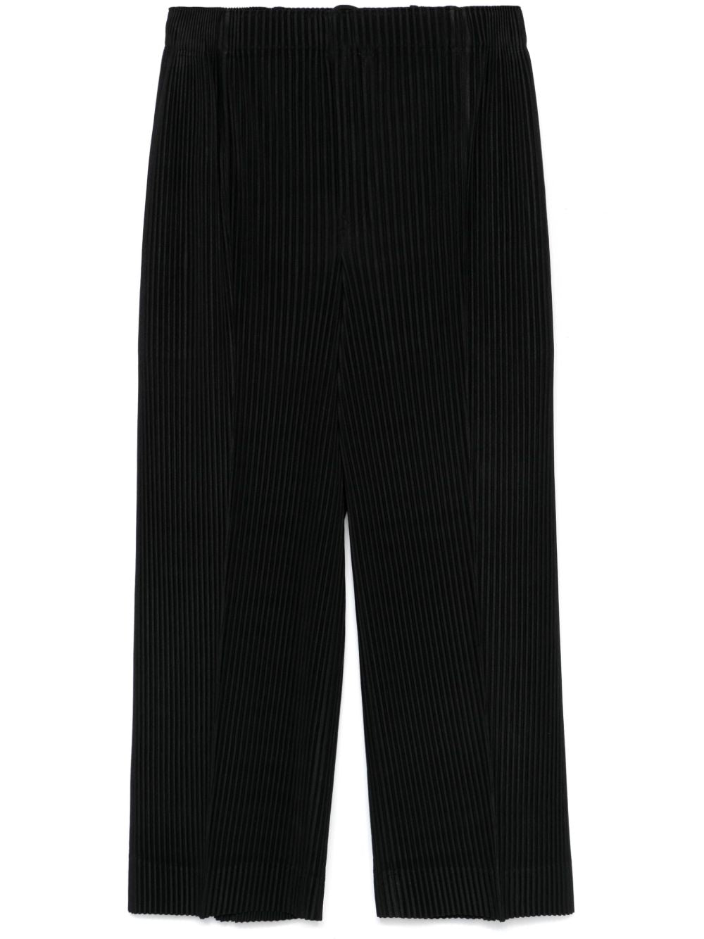 Homme Plisse Issey Miyake Trousers Black Polyester