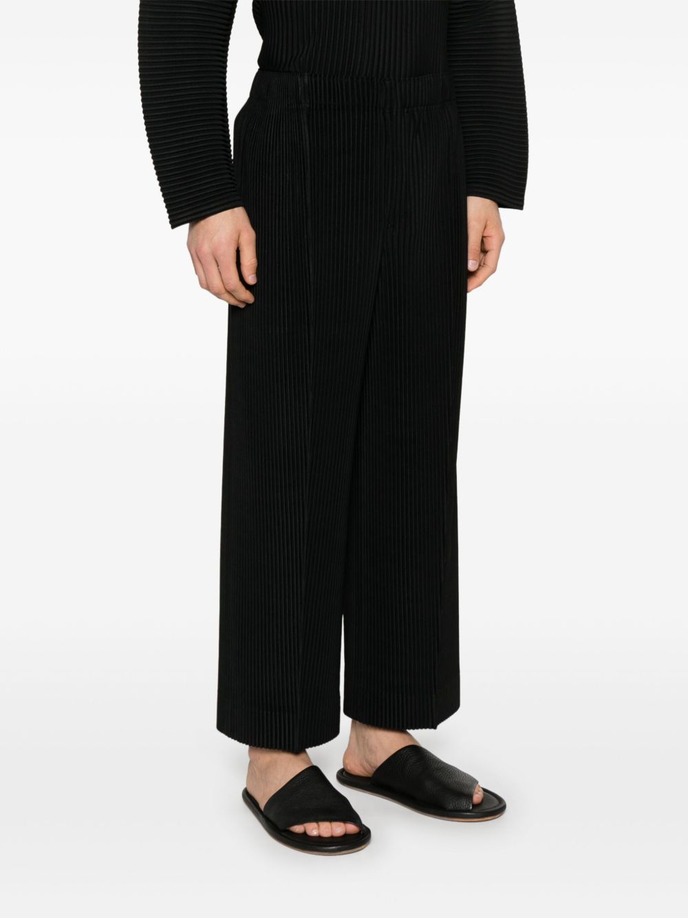 Homme Plisse Issey Miyake Trousers Black Polyester