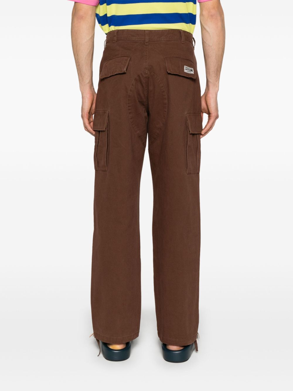 ICECREAM Trousers Brown Cotton