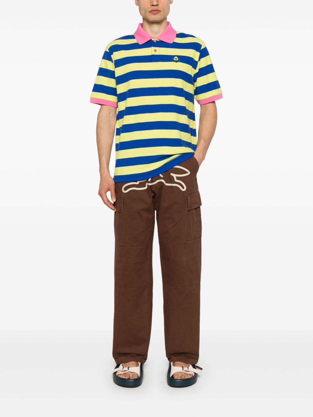 ICECREAM Trousers Brown Cotton