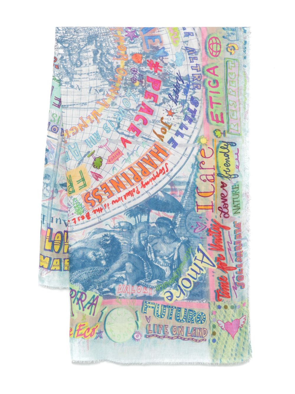 Faliero Sarti Scarfs Multicolour Modal Slik