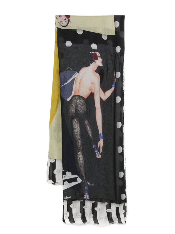 Faliero Sarti Scarfs Multicolour Modal Slik