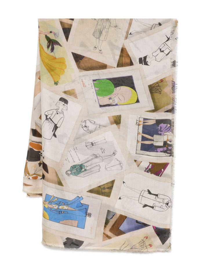 Faliero Sarti Scarfs Multicolour Modal Slik