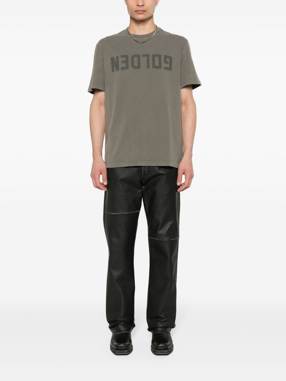 Golden Goose T-Shirts And Polos Green Cotton