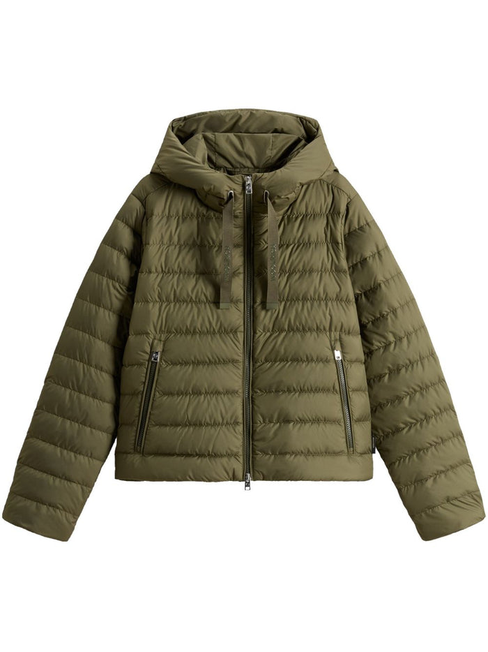 Woolrich Coats Verde Microfibre