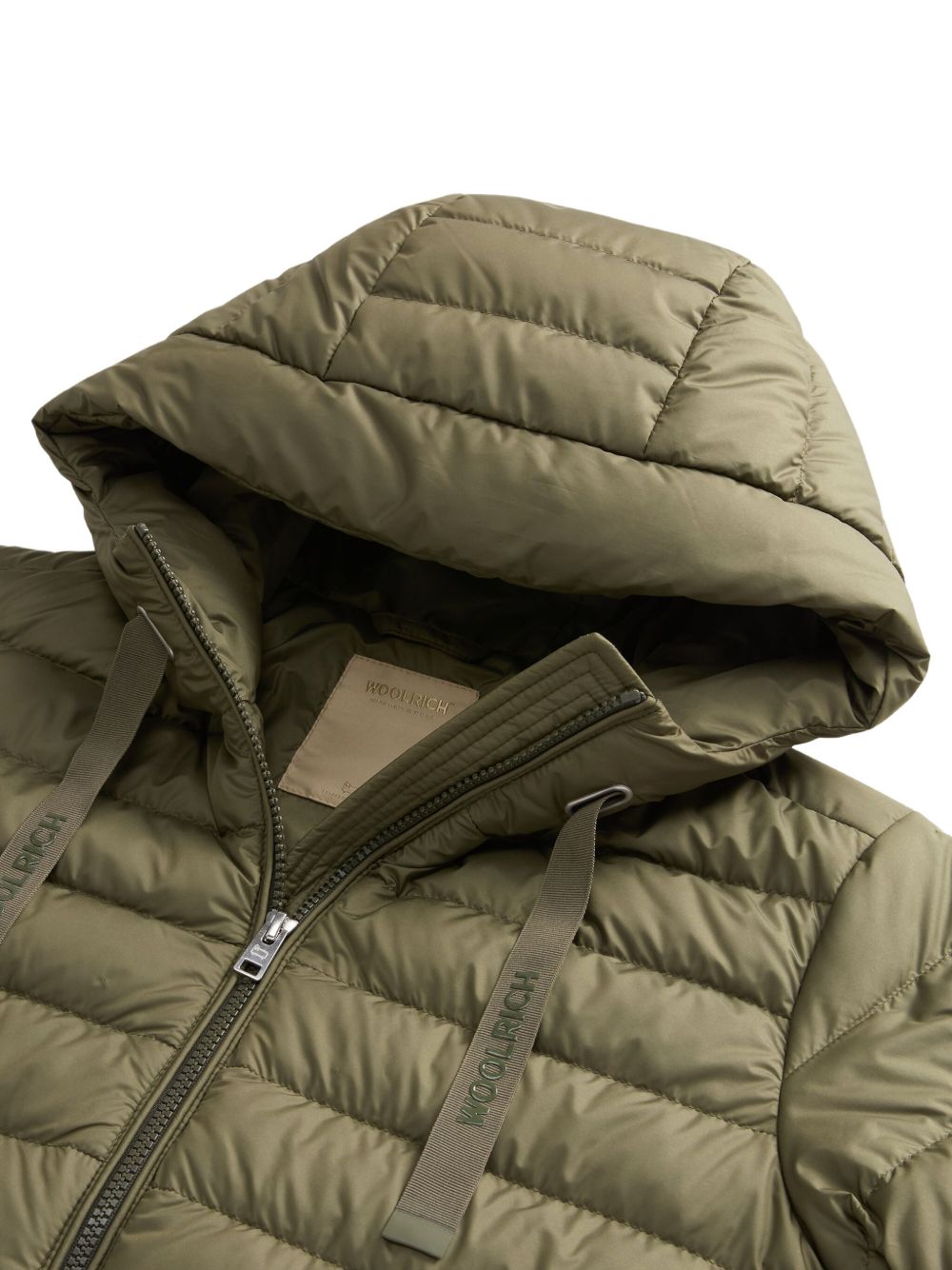 Woolrich Coats Verde Microfibre