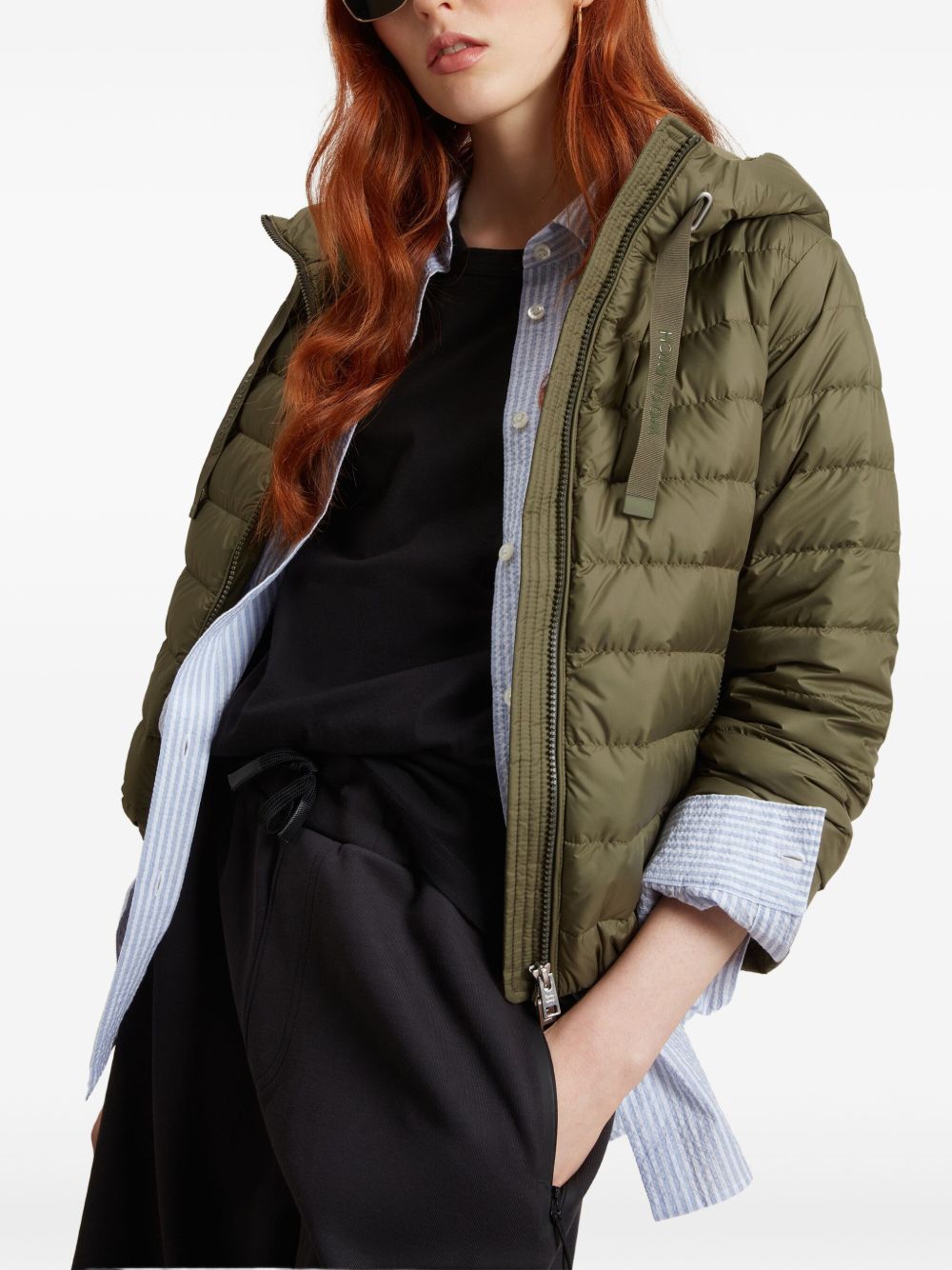 Woolrich Coats Verde Microfibre