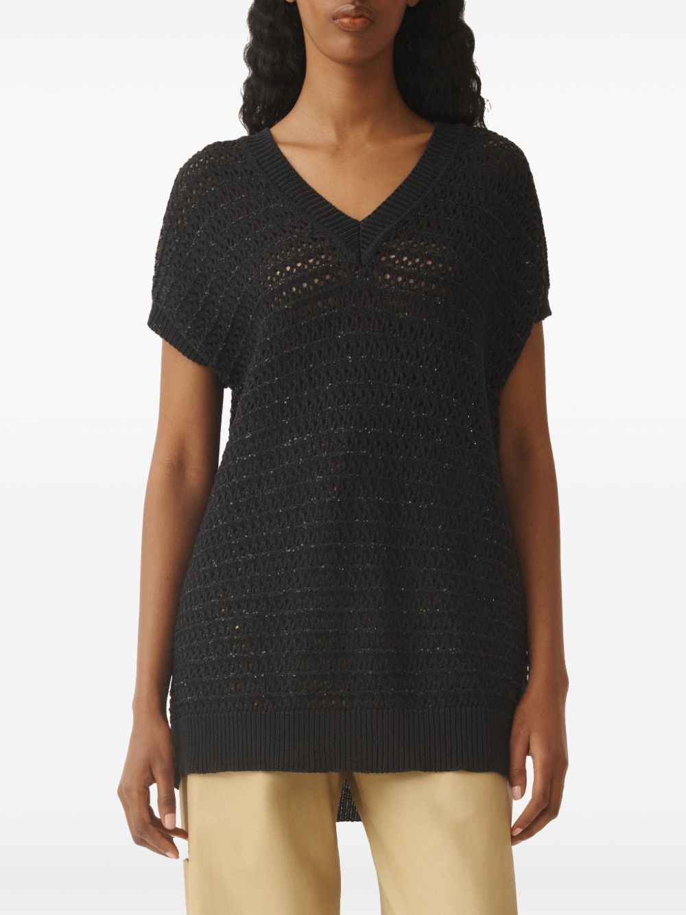 Fabiana Filippi Sweaters Blue Fabric