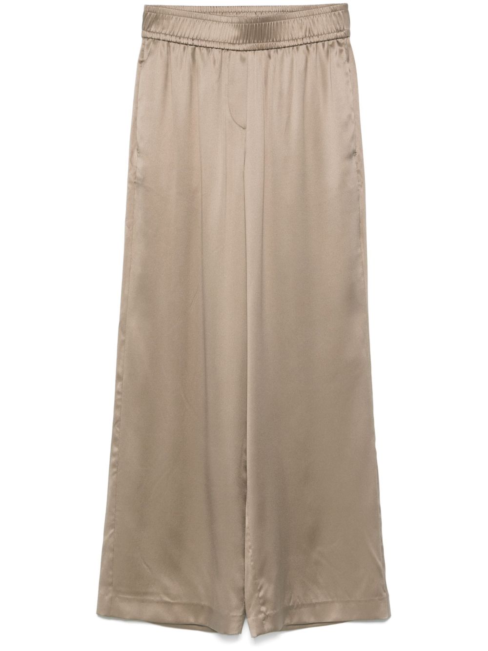 Brunello Cucinelli Trousers Kaki Outer: Silk