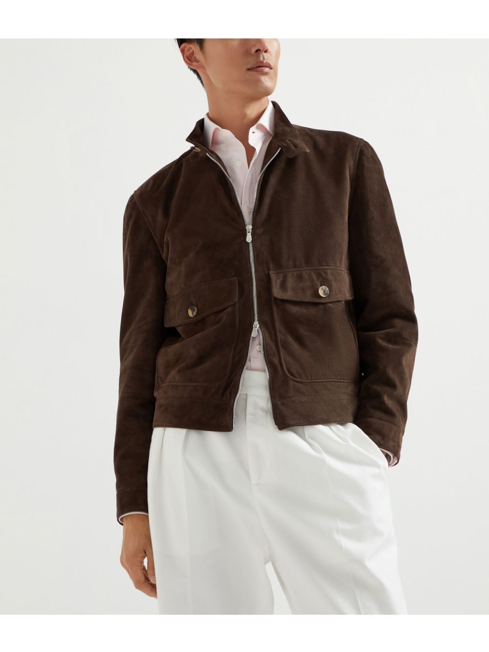 Brunello Cucinelli Jackets Nero Suede