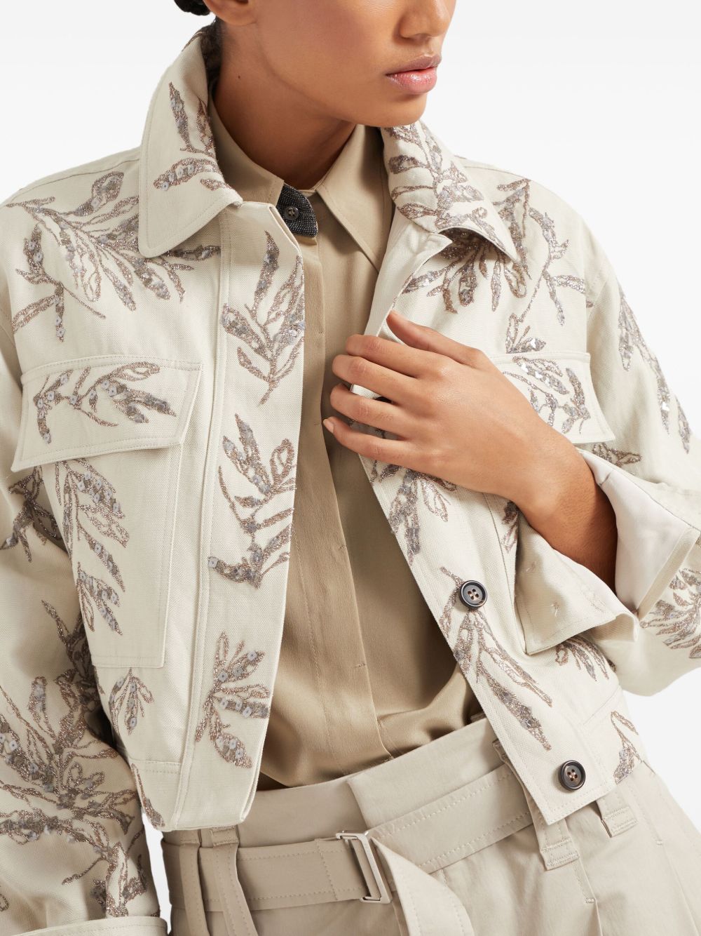 Brunello Cucinelli Jackets Beige Outer: Cotton