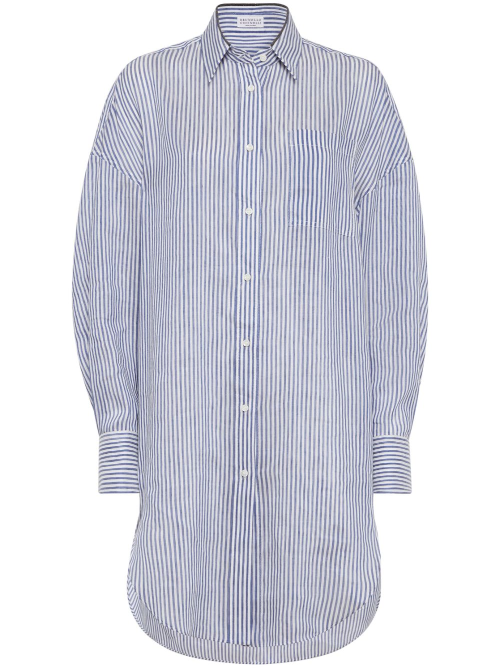 Brunello Cucinelli Shirts Azzurro Mother Of Pearl