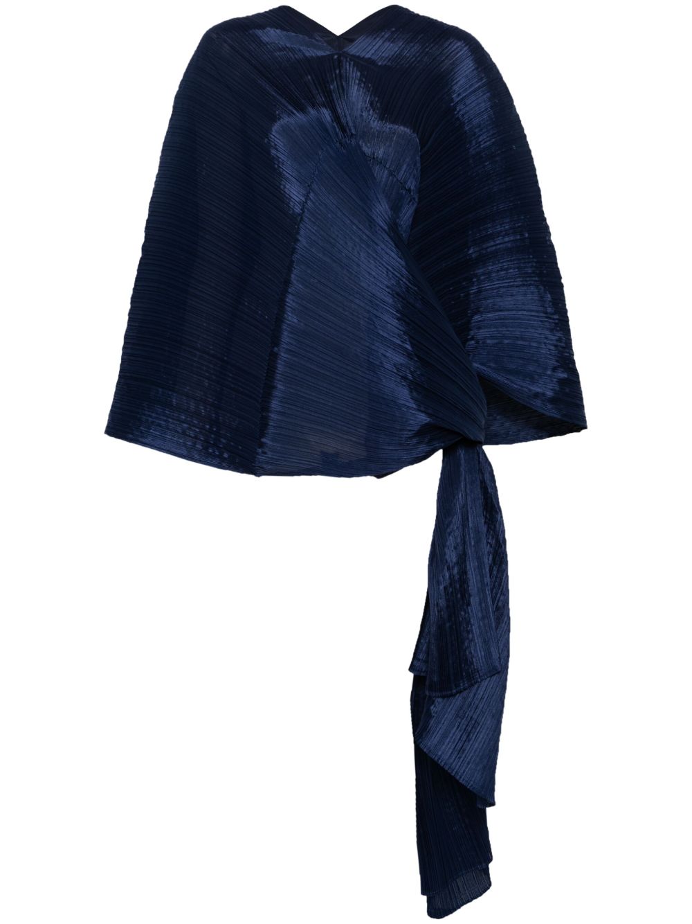 Pleats Please Scarfs Blue Polyester