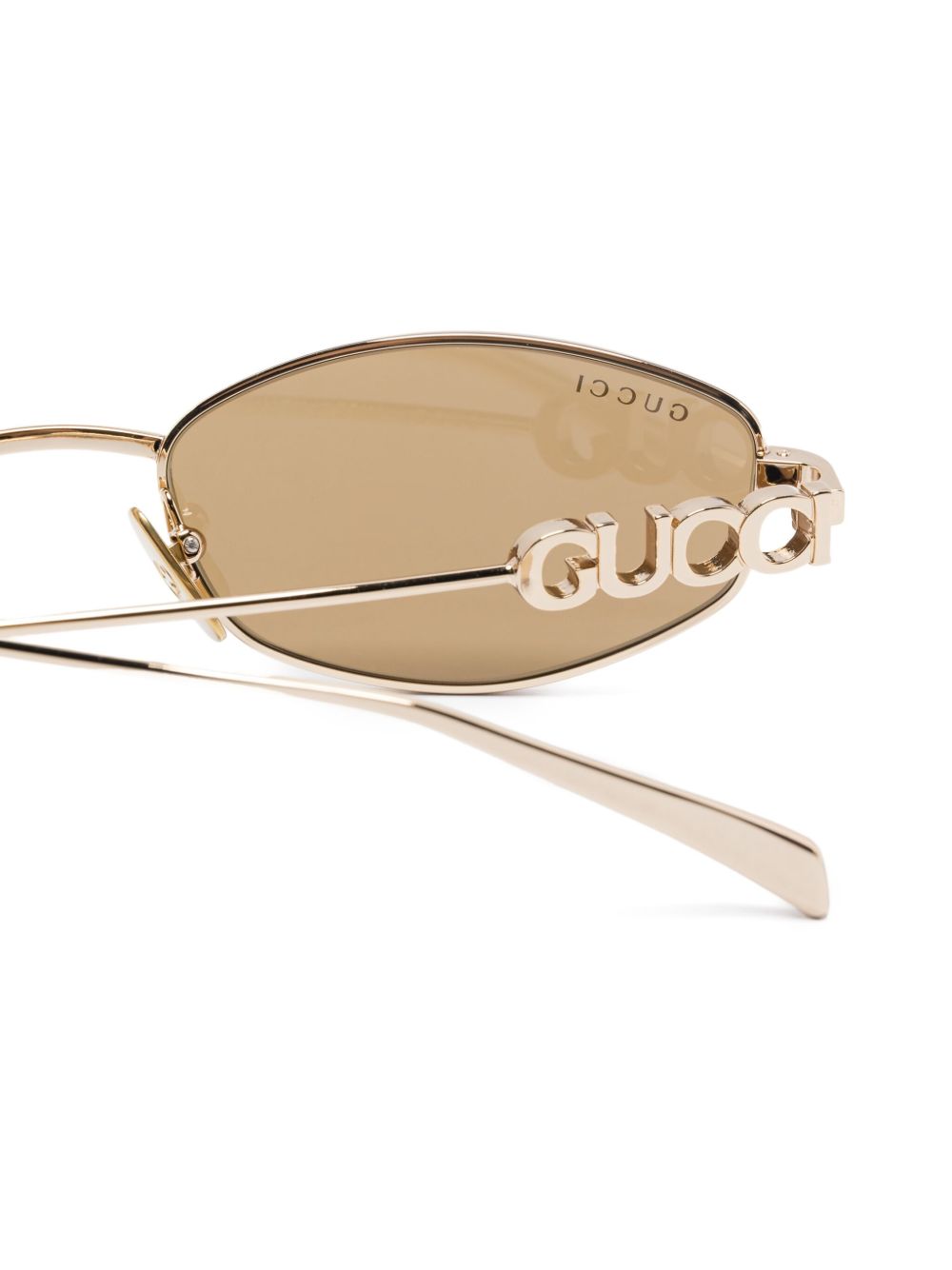 Gucci Sunglasses Golden Metal
