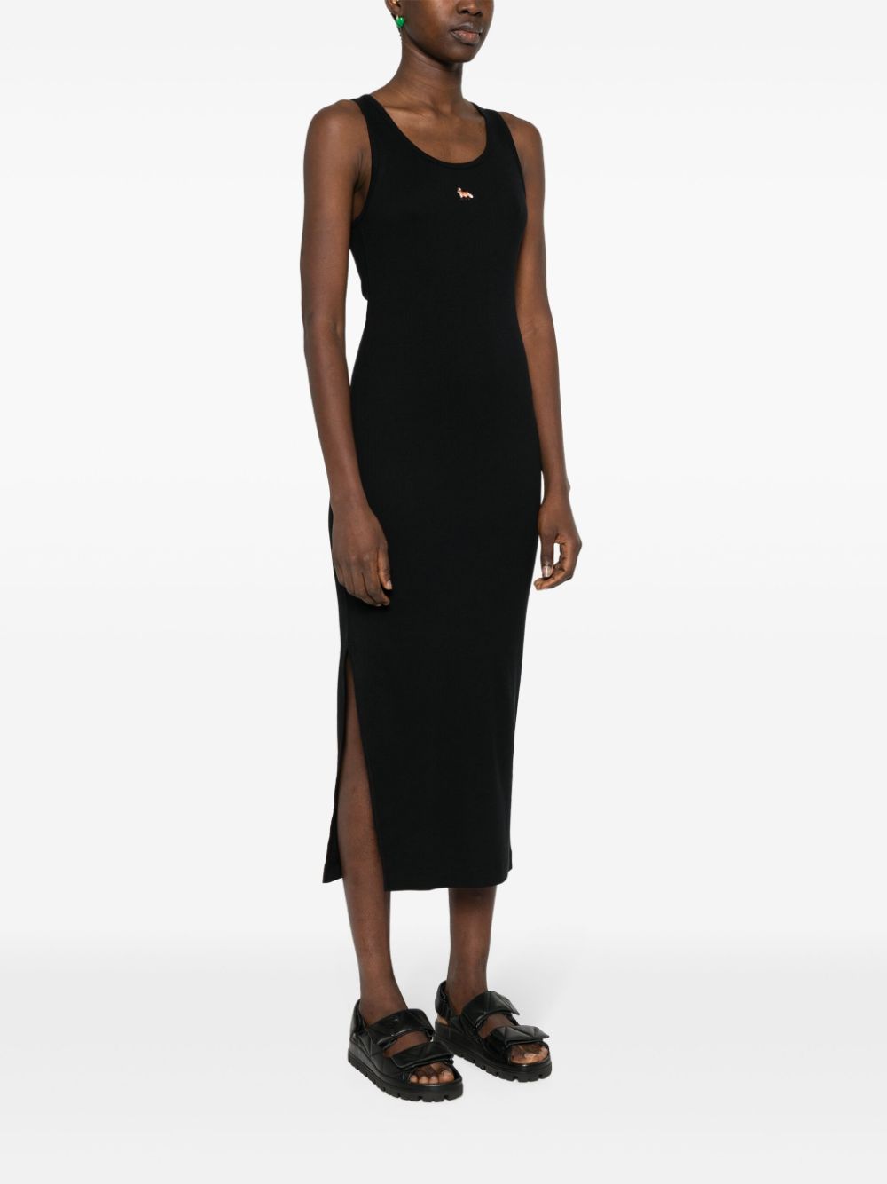 Maison Kitsune Dresses Black Cotton