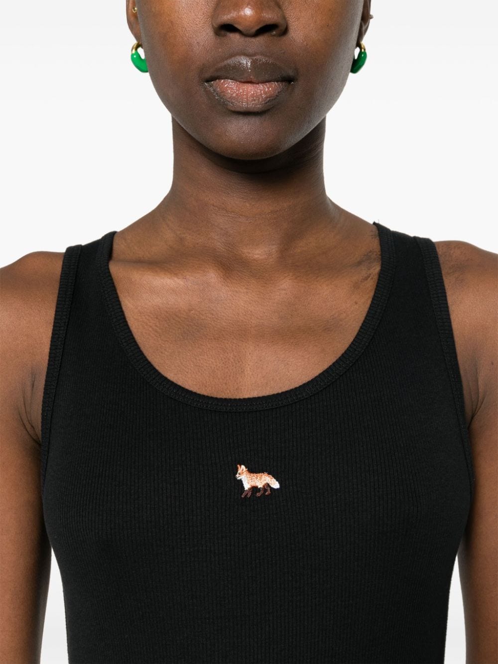 Maison Kitsune Dresses Black Cotton