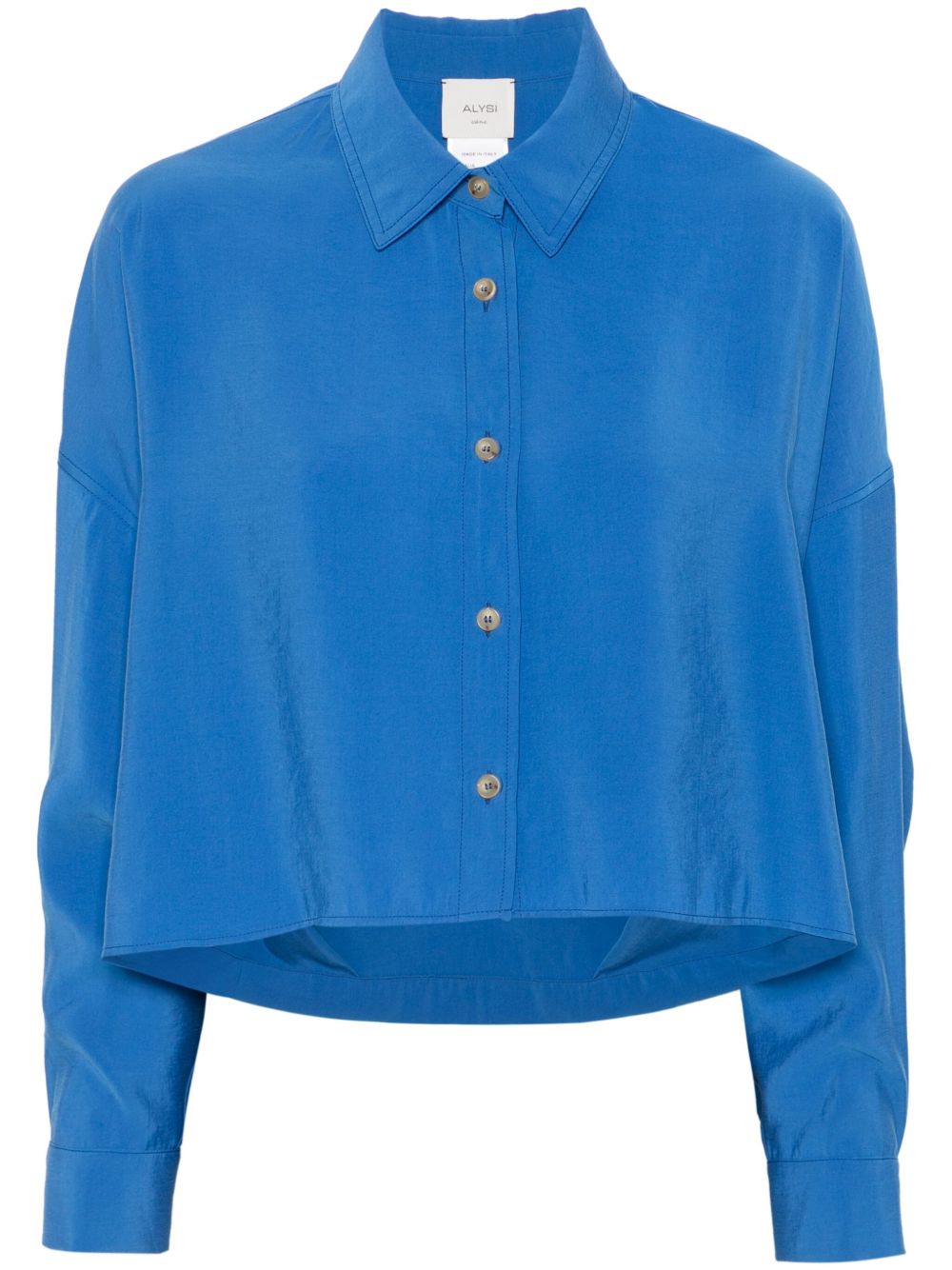 Alysi Shirts Blue Modal Polyester