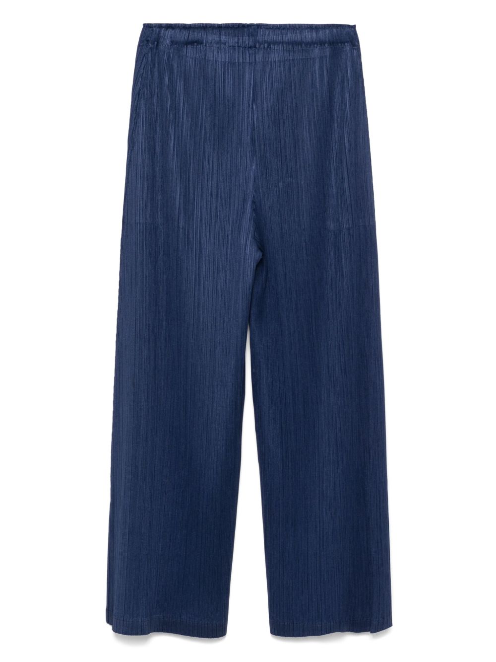 Pleats Please Trousers Blue Polyester