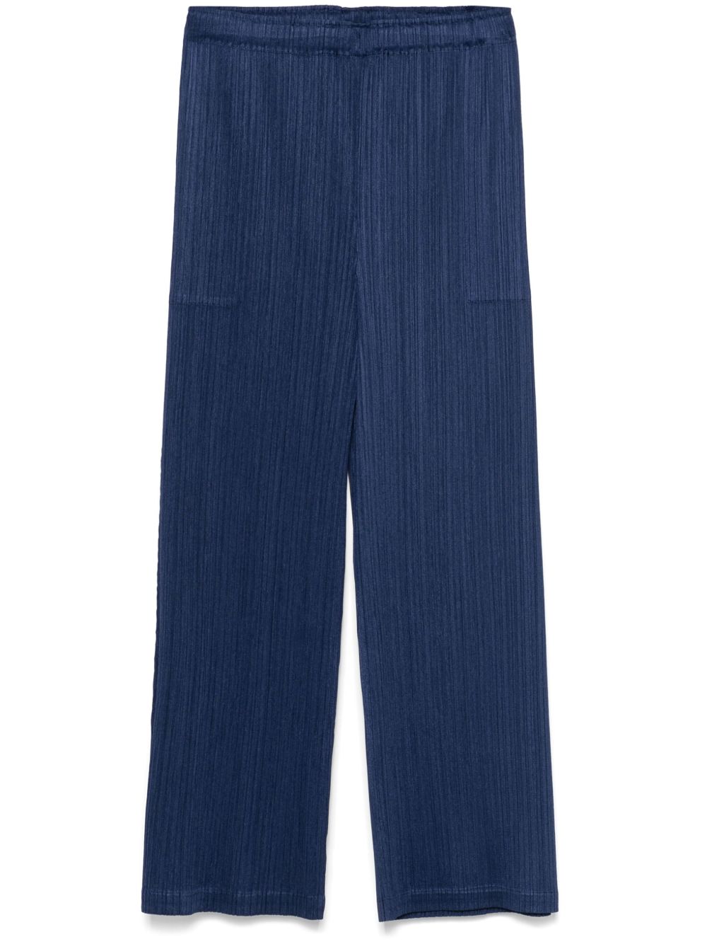 Pleats Please Trousers Blue Polyester