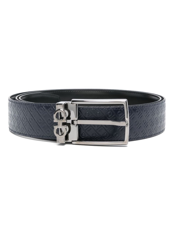 Ferragamo Belts Blue Calf Leather