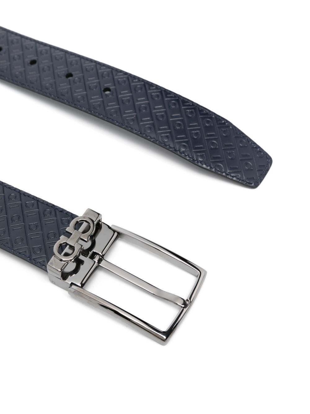 Ferragamo Belts Blue Calf Leather