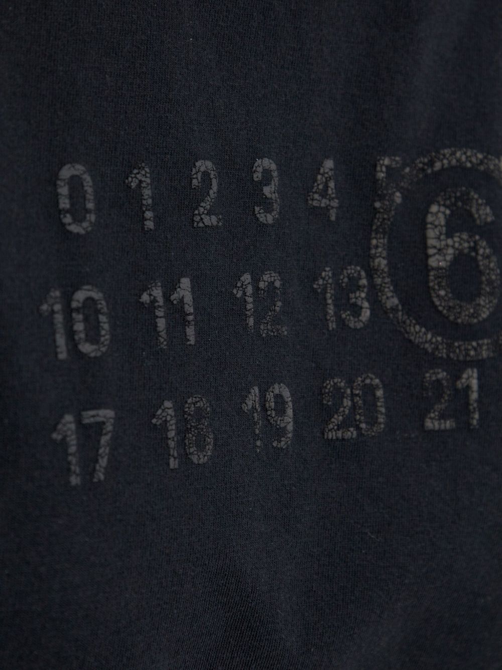 Mm6 Maison Margiela T-Shirts And Polos Black Cotton
