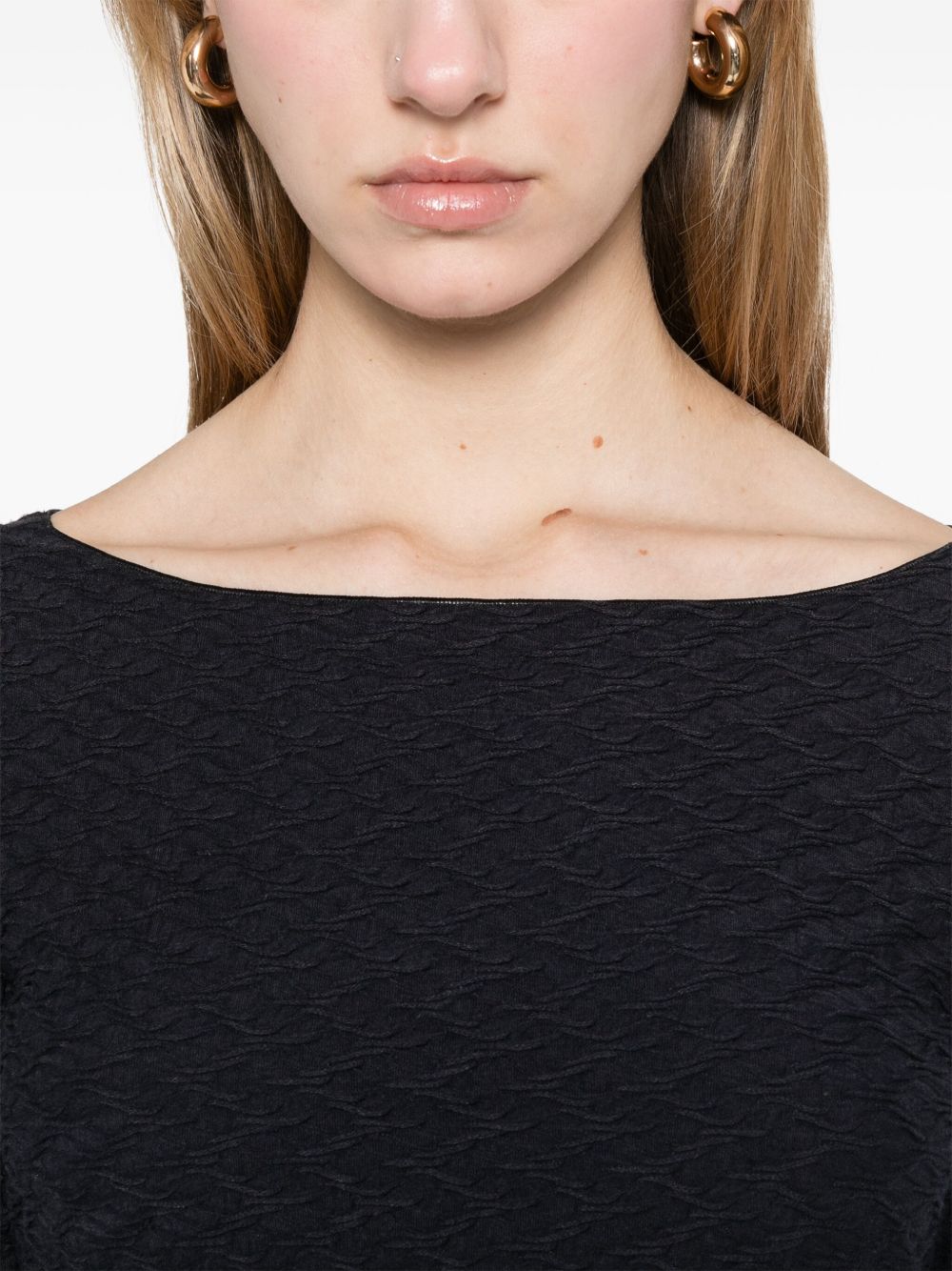 Emporio Armani Sweaters Blu Polyester Viscose Elastane