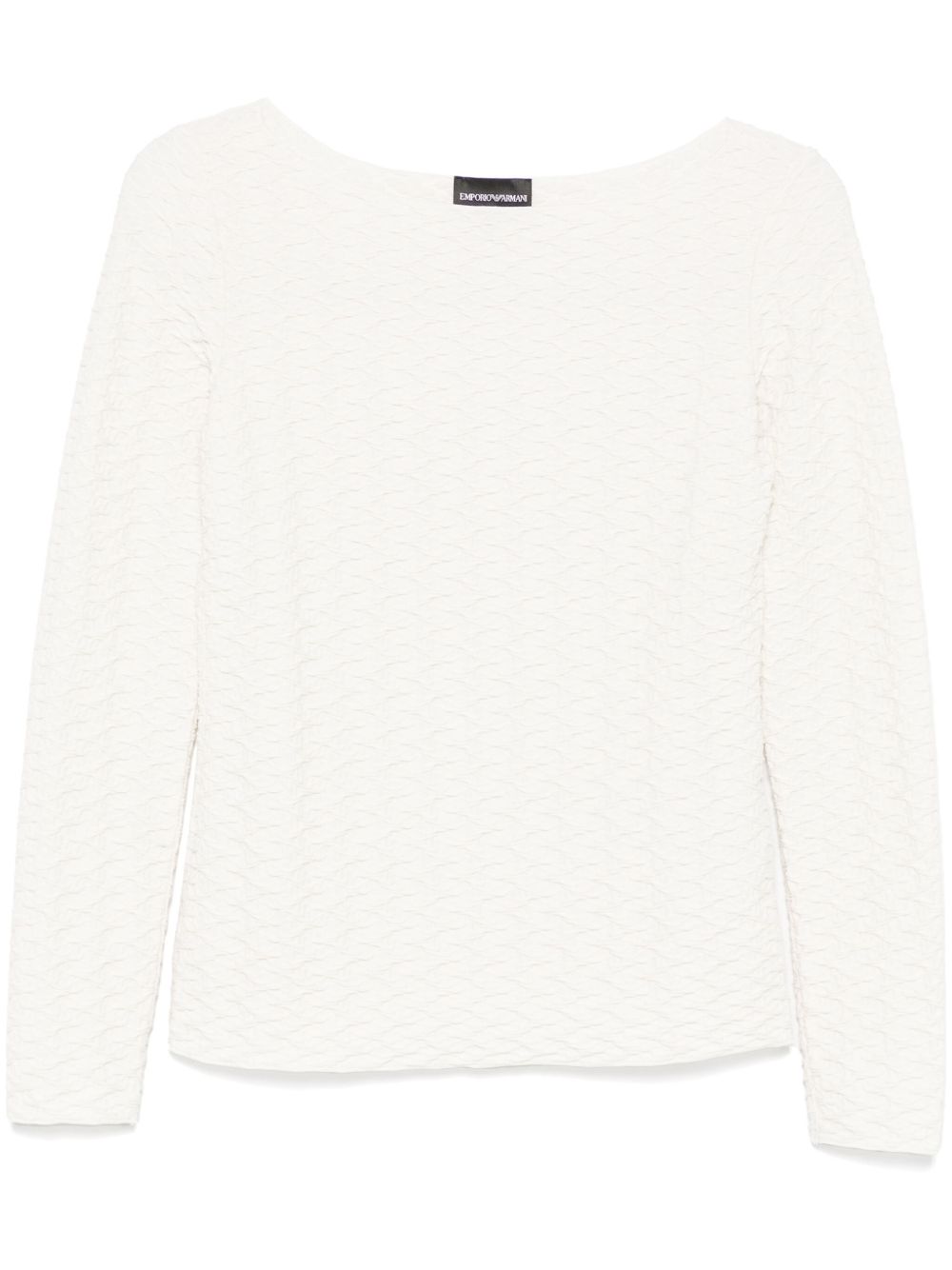 Emporio Armani Sweaters Bianco Polyester Viscose Elastane