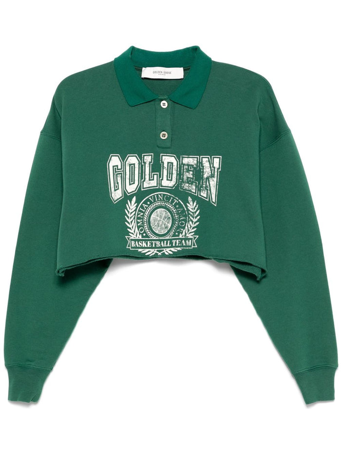 Golden Goose Sweaters Green Cotton