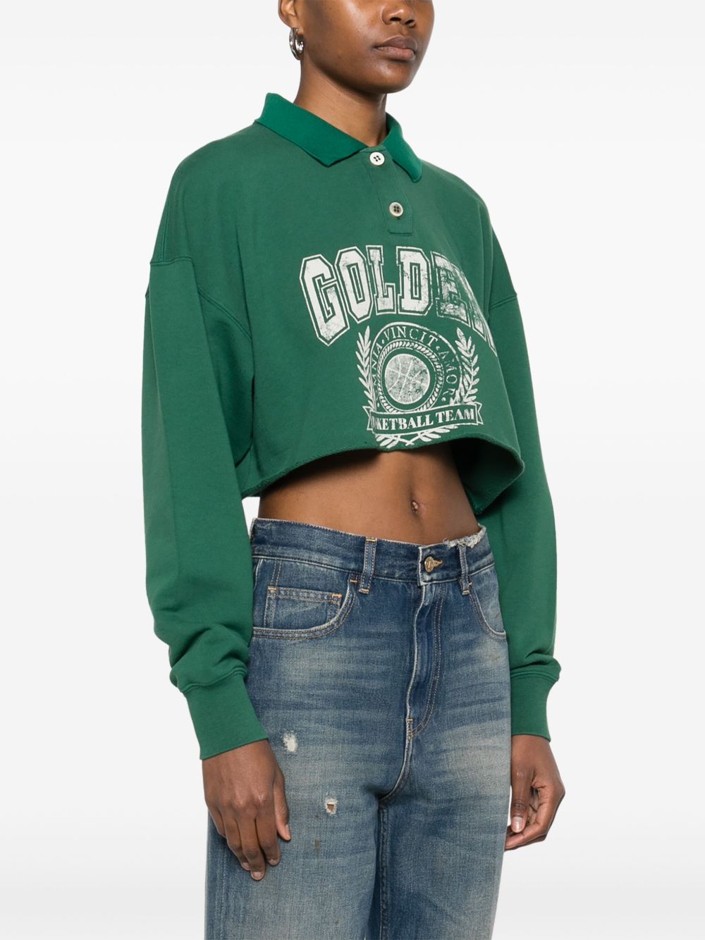 Golden Goose Sweaters Green Cotton
