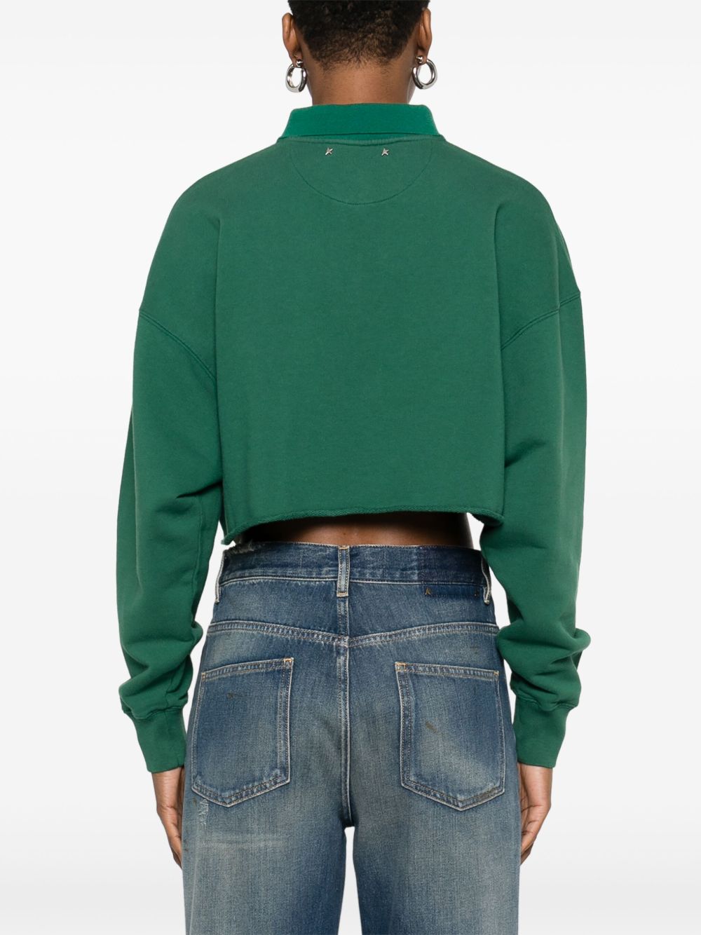 Golden Goose Sweaters Green Cotton